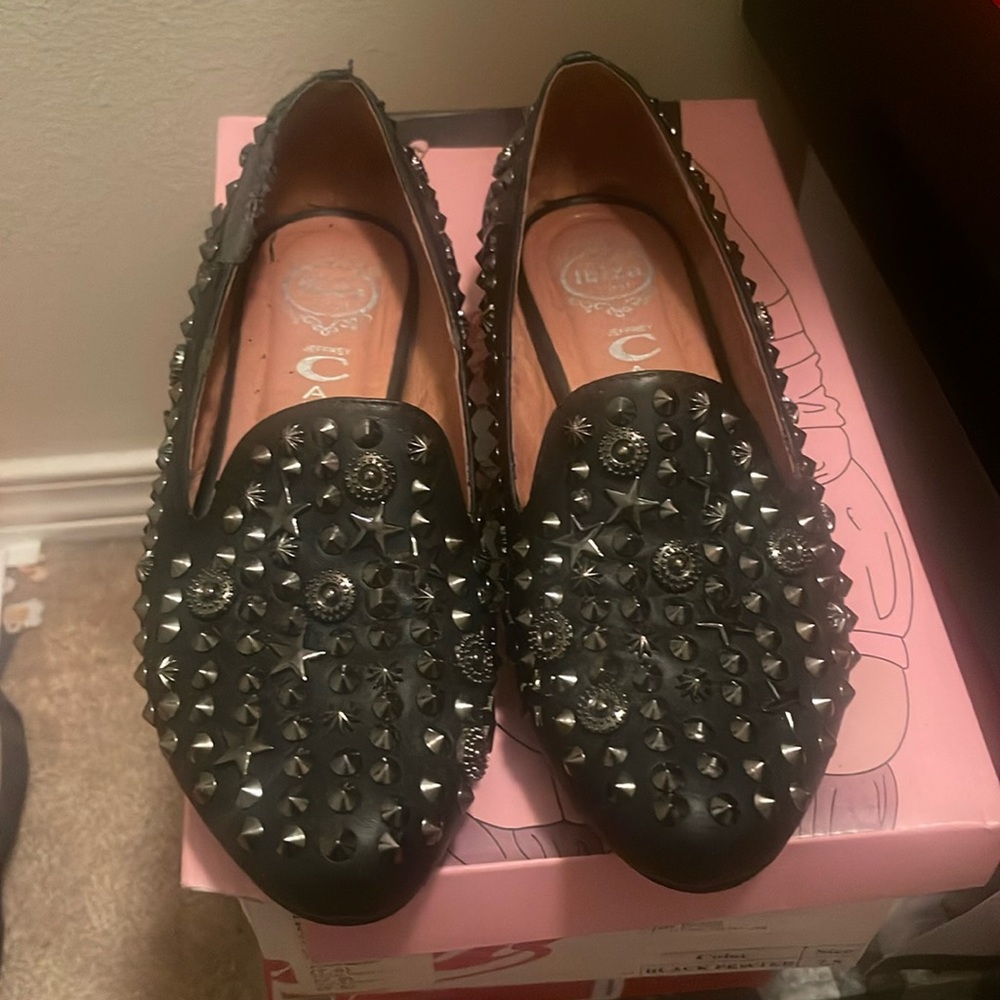 Jeffrey Campbell studded loafers